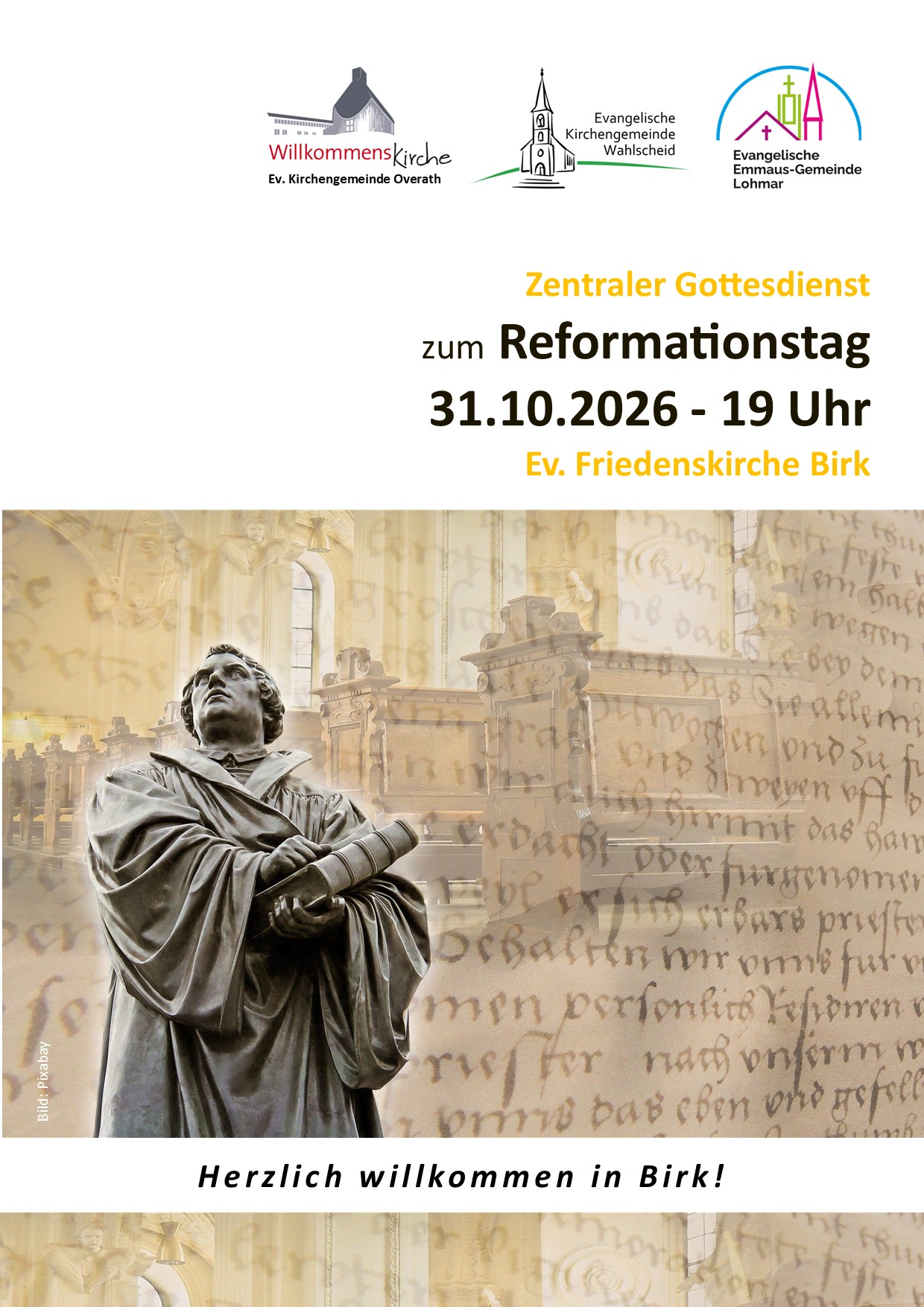 Zentraler Gottesdienst am Reformationstag in Birk