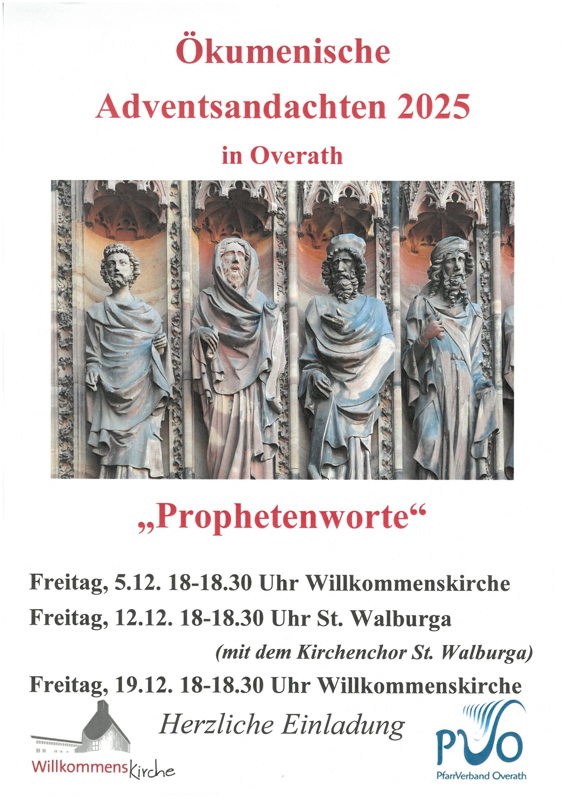 Ökumenische Adventsandachten im Advent 2025