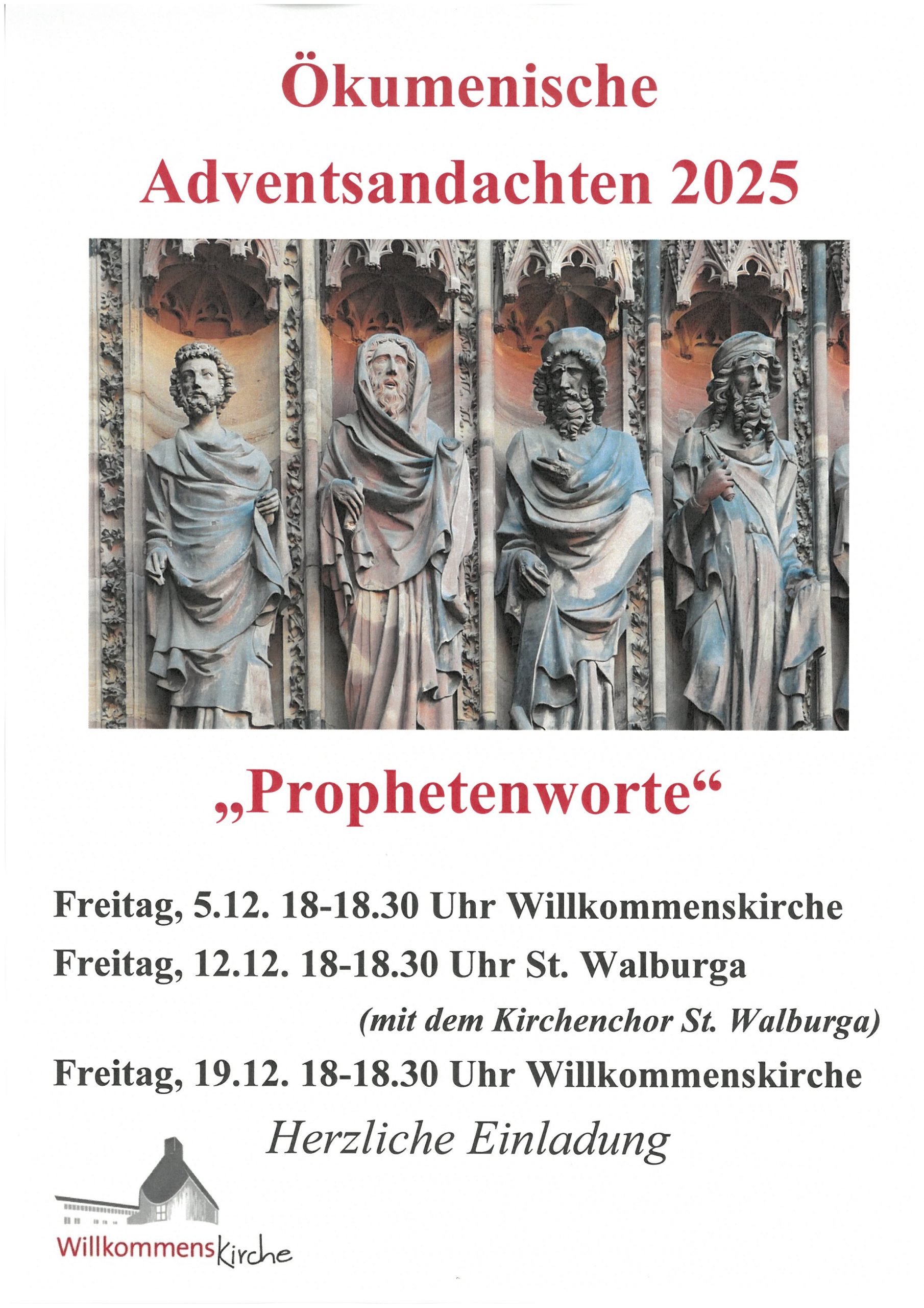 Ökumenische Adventsandachten im Advent 2025